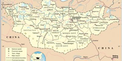 В Монголии карте