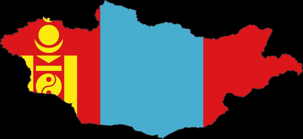 карта Монголии флаг
