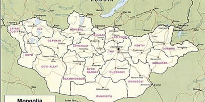Карта монгольской степи